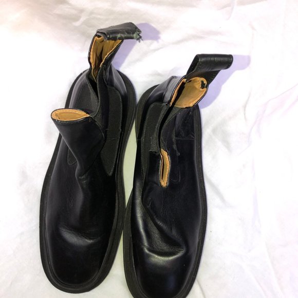 ZARA MEGA LUG SOLE pradda-look black combat boots 39 9 - Picture 5 of 8